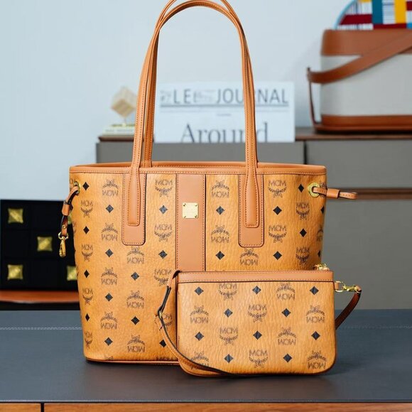 MCM Handbags - MCM Reversible Liz Shopper in Visetos